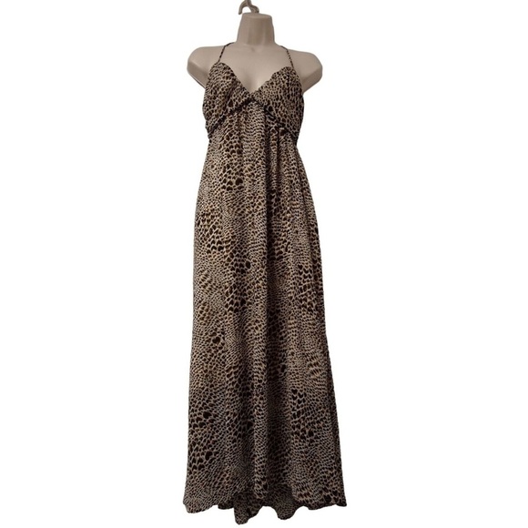 NWT Midi Leopard Print Dress - Picture 1 of 5